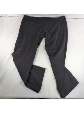 Lululemon Black Capri Pants Wide Leg Gaucho Culottes Women's 12